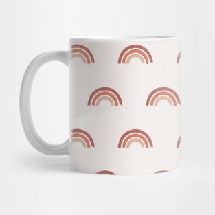 Orange rainbow pattern Mug